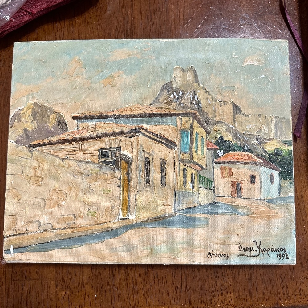 Painting Greek Village
